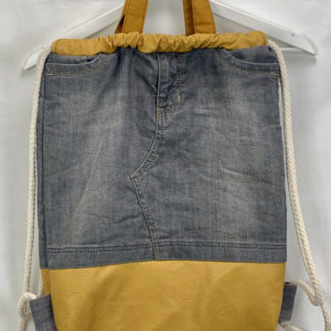 Turnbeutel Jeans black
