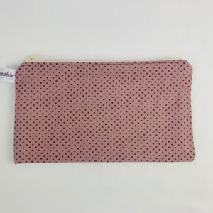 Masken-Täschchen - Pois altrosa